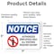 Signmission Authorized Employees Sign, Vinyl Decal, 7in W x 5in L, 2PK OS-2PACK-NS-D-57-L-15257 - alternate 2